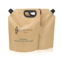 Sac de transport d'emballage liquide de recharge écologique personnalisé emballage de miel royal biodégradable recyclable pochette à bec verseur en papier kraft