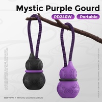 Organisateur de câble en silicone Sikai Mystic Purple Gourd Organizer avec câble C à C PD 240W Transfert de données à charge rapide