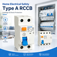 Interruptor Diferencial RCCB MythEle MID-63 con Capacidad de Ruptura de 6/10kA, Tipo AC/A, Protección Contra Fugas a Tierra de 30mA/100mA/300mA