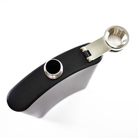 Botella de vino de Alcohol negro para adultos, frasco portátil de acero inoxidable, 8OZ