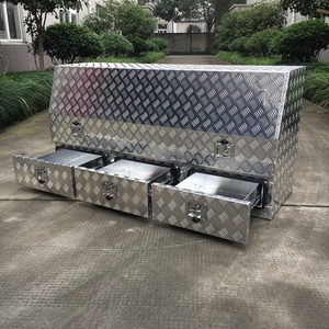 Boîte à outils en aluminium de 1200 mm pour camionnette avec tiroirs, coffre de <span class=keywords><strong>rangement</strong></span> robuste pour extérieur, pour pick-up, Ute, <span class=keywords><strong>remorque</strong></span> - Product Image 6