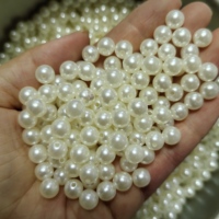 Sachet de 500g Perles Nacrées en ABS 4/6/8/10/12/14/16/18mm, Perles Rondes en Vrac pour Bracelets DIY, Confection de Vêtements et Fabrication de Bijoux