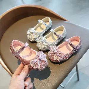 Sepatu Bunga Pesta Anak Perempuan, Sepatu Putri Pernikahan Nyaman Terbaru