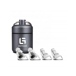 <span class=keywords><strong>1</strong></span> Par de Tapones para los Oídos Transparentes de Silicona para Festivales de Música, con Reducción de Ruido y Estuche - Product Image 1