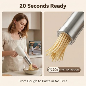 เครื่องทำเส้นก๋วยเตี๋ยวสแตนเลสแบบมือหมุน พกพาสะดวก ใช้งานได้หลากหลาย ไร้สาย - Product Image 3