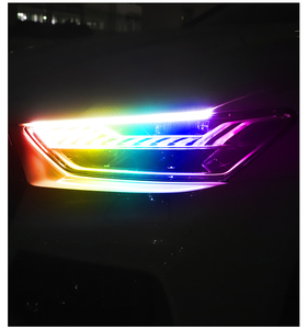 Feux de jour décoratifs flexibles pour voiture, contrôlables par application à distance, 9V-30V, clignotants, lumières de jour colorées, disponibles en tailles 30cm, 45cm, 60cm - Product Image 5