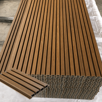 Revestimiento de Pared Impermeable para Exteriores, Paneles de Pared Acanalados de Madera Coextruida WPC