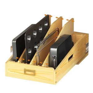 Organisateur de cuisine en bois multicouche à 4 niveaux, support de rangement pour vaisselle, ustensiles et matériel de cuisine - Product Image 2