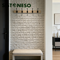 Mosaïque de travertin, feuille de pierre flexible, placage de granit fin, céramique souple pour bâtiments résidentiels et commerciaux