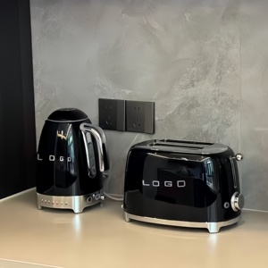 Grille-pain électrique automatique 2 fentes <span class=keywords><strong>SmeG</strong></span>, style moderne, écologique, avec fonction sandwich et réglage sans gluten, capacité 2 lb - Product Image 2