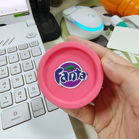 50g 100g pot de crème glacée en plastique écologique emballage de gâteau pot de crème glacée avec couvercle en plastique
