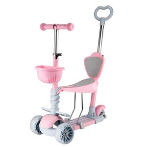 Patinete para Niños Fácil de Maniobrar y Empujar, con Marco de Hierro, Ruedas de PU, Diseño Ligero y Asiento Incluido - Product Image 3