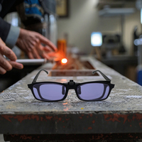 In Stock YX Didymium Optical Glass Filter Eye Glasses AR AF Coating >90% Transmission for Fire Watching Lighting Instrument Use