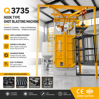 Machine de sablage rotative Q3735 avec pompe de polissage Sa2.5 1000kg PLC CE ISO pour bloc moteur, boîte de vitesses, disque de frein, structure en acier