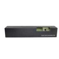 Tragbares leichtes Backgammon-Reise-Kartuschen aus Mikrofaser und Leder zum aufrollen faltbare Backgammon-Schachtasche Brettspiele