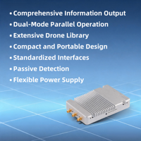 Módulo de Control Remoto Anti-Drones 2s, Identificación Rápida de Drones por RF, Detección Pasiva, DJI O4 OcuSync/Remote ID-UAV Detection