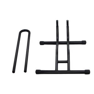 Support de stationnement pour <span class=keywords><strong>vélo</strong></span> de type L professionnel, en acier tubulaire, pour vélos jusqu'à 6,5 cm de largeur de <span class=keywords><strong>pneu</strong></span>, support de <span class=keywords><strong>vélo</strong></span> stable pour l'affichage en magasin - Product Image 3