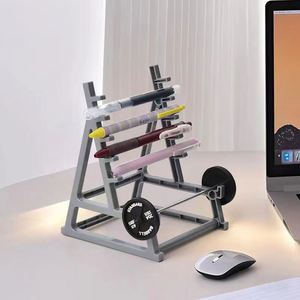IStapromo Gifts Mini Dumbbell Fitness Pen Rack Creative Office Desktop <b>Ornament</b> with Pencil Holder and Stationery Organizer - Product Image 6