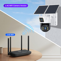Cámara de Seguridad PTZ Solar 6MP 4G con Doble Lente, Audio Bidireccional, Pantalla Dual, Inteligencia Artificial, Seguimiento y Uso en Exteriores