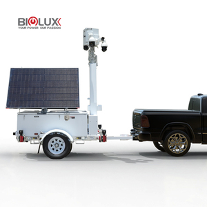 2025 New Solution Solar Surveillance CCTV Tower OEM Mobile Solar CCTV Security Trailer Off-grid CCTV Surveillance - Product Image 1