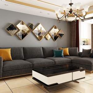 Décoration Murale en Verre avec Cadre en Alliage d'Aluminium 270x73cm, Vente Directe Usine, pour Galerie, Salon, Fond de Canapé <span class=keywords><strong>TV</strong></span>, Décoration Murale en Cristal D - Product Image 1