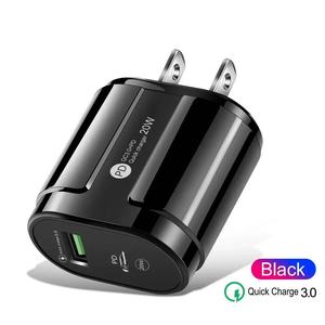 Caricabatterie per Telefono 20W Best Seller QC3.0 Tipo C USB Caricatore da Muro Presa US/EU Ricarica Rapida Adattatore di Alimentazione USB-C per <span class=keywords><strong>iPhone</strong></span> 15 16 17 - Product Image 1