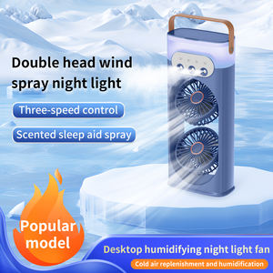 Özelleştirme OEM ev aletleri 400ML çift kafa sprey masaüstü hava soğutma buharlı nemlendirici Fan kulesi & kaide fanlar - Product Image 5