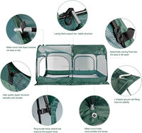 Poulaillers portables, enclos à poulets pliables, cage pour petits animaux, enclos carré pour l'élevage des poussins, enclos à coqs portable