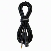 Câble de microphone XLR mâle-femelle OEM CH-R016 en tweed avec blindage spiralé, gaine en PVC et conducteur en cuivre sans oxygène