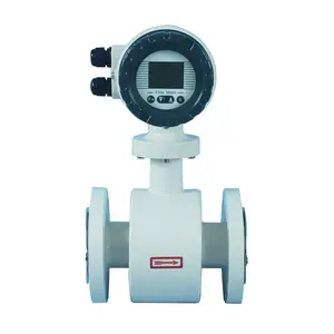 Medidor de flujo magnético de agua de 0.5% precisión, medidores de flujo de agua de área Variable> 5 Micro Siemens/cm, DN3-DN3000 de brida LCD 0.2% / 0.5%