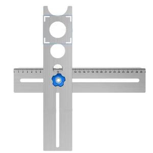 Guide <span class=keywords><strong>de</strong></span> positionnement <span class=keywords><strong>de</strong></span> carreaux, <span class=keywords><strong>règle</strong></span> multifonctionnelle à 6 plis en acier inoxydable, outil d'aide pour maçons, gadget <span class=keywords><strong>de</strong></span> perçage pour pose <span class=keywords><strong>de</strong></span> carreaux, fabriqué en Chine - Product Image 1