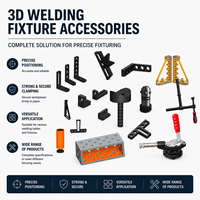 Kit de fixation pour plateforme de soudage 3D, gabarits modulaires de positionnement et de serrage pour table de soudage en fonte