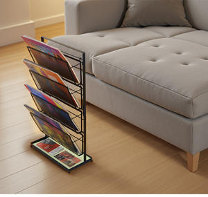 Exhibidor <span class=keywords><strong>de</strong></span> Almacenamiento con Divisores, Nuevo Estilo, Ensamblaje Rápido, Exhibidor <span class=keywords><strong>de</strong></span> Discos para Revistas, Libros y Archivos - Product Image 3