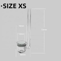 Compteur de bulles transparent pour plantes d'aquarium avec ventouse, diffuseur de CO2 pour aquarium