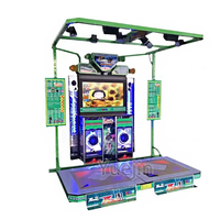 Machine de jeu à monnayeur LED 47 pouces en métal de haute qualité, machine à danse Happy Dance à bande rotative