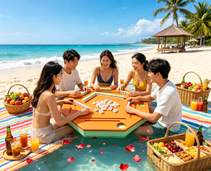 Plateau flottant en mousse EVA imperméable pour jeux de Mahjong, poker et dominos, idéal pour les fêtes au bord de la piscine ou du lac - Product Image 6