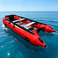 Bateau pneumatique robuste en aluminium, bateau pneumatique en PVC, bateau pliable à grande vitesse pour la pêche en haute mer et les loisirs