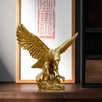 Aigle américain Dapeng Wings en résine époxy, sculptures artistiques, artisanat, cadeau de grande ouverture, ornements, décorations pour armoire à vin à domicile