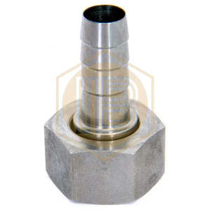 Raccordo diritto in metallo da 10 mm e filettatura piatta BSP - Product Image 3