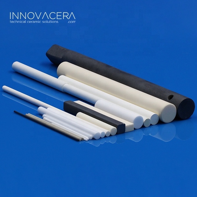Silicon Carbide Alumina Zirconia Aluminum Nitride Silicon Nitride Boron Nitride Ceramic Solid Round Ceramic Bar Ceramic Rod