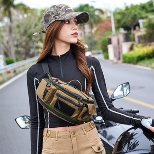 Bolso de pecho Masavi de nailon impermeable de gran capacidad, multifuncional, para deportes al aire libre, bolso de hombro para ciclismo, transpirable y duradero - Product Image 2