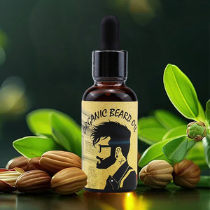 Huile <span class=keywords><strong>de</strong></span> croissance et <span class=keywords><strong>de</strong></span> soin <span class=keywords><strong>de</strong></span> <span class=keywords><strong>la</strong></span> <span class=keywords><strong>barbe</strong></span> Royal Oasis 100% végétalienne à base <span class=keywords><strong>de</strong></span> jojoba, d'argan et <span class=keywords><strong>de</strong></span> vitamine E pour une croissance rapide, une hydratation intense et une brillance royale - Product Image 1