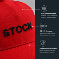 Gorra Deportiva de Algodón con Logotipo Bordado en 3D Personalizado, Estilo Estructurado, para Mujer, Gorra de Béisbol de 5 Paneles, Gorras para Hombre