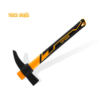 Marteau à tête en acier DINGQI, marteau à griffes, 25 oz, avec manche en plastique