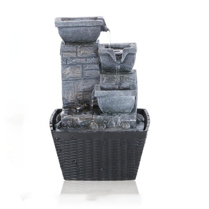 Fuente de Agua Decorativa de Resina para Mesa, Decoración para el Hogar, Cascada, Fuente Interior, Decoraciones, Venta Caliente 2022 - Product Image 2