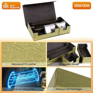 Boîte à cartes multifonction grande capacité FX 600+ en PU durable et étanche pour jeux de cartes - Product Image 2