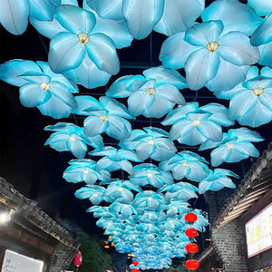 Lanterne LED Festive Colorée Personnalisée, Économie d'Énergie, Cadre en Acier, Télécommande, Étanche, Décoration Extérieure pour Allée - Product Image 4