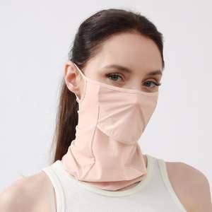 Masque de <span class=keywords><strong>protection</strong></span> sportif pour cyclisme, cache-cou, tissu en soie glacée, pare-soleil de refroidissement respirant pour cyclistes, <span class=keywords><strong>protection</strong></span> UV extérieure - Product Image 6