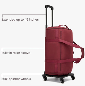 Nouveau Sac de Voyage Trolley Unisexe Tendance avec Fermeture Éclair, Grande Capacité, Double Compartiment Arrière, Imperméable, en Tissu Oxford, Multifonctionnel et Simple - Product Image 2