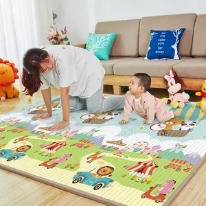 Xpe Custom Children Padded Soft Pu Playmat Non Toxic Foam Kids Puzzle Floor Game Toy Crawling Baby Play Mat For Infants